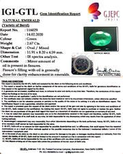2.67/CT Natural Panna Stone with Govt. Lab Certificate (12210)